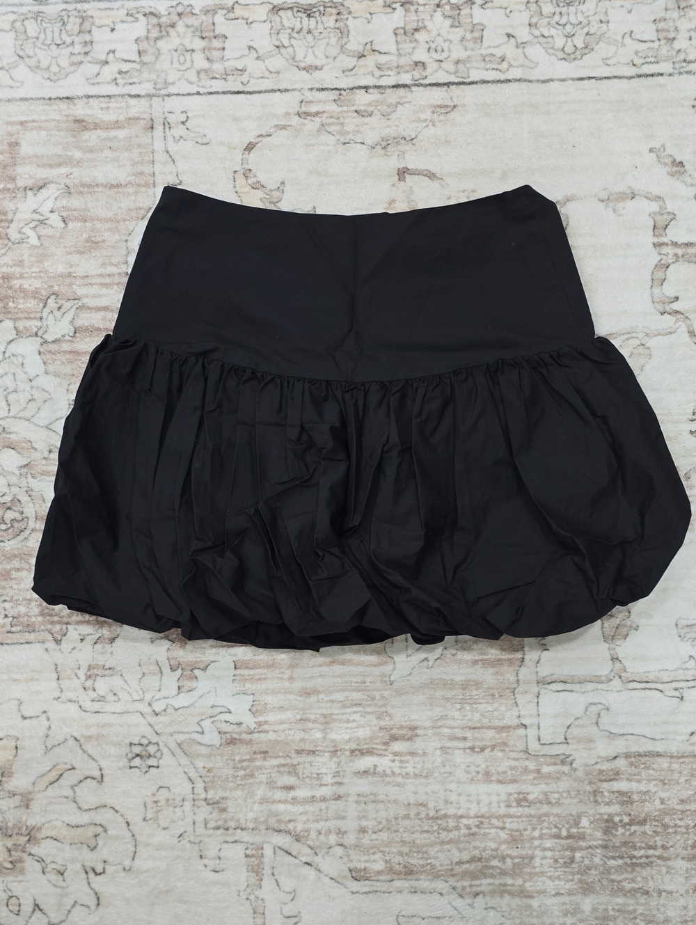 H&M Black Bubble Hem Skater Skirt